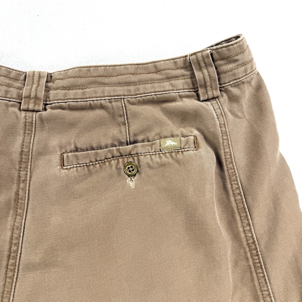 Mens Tommy Bahama Relax Cargo Shorts Tencel Brown Utility Size 36 Vacation Beach - Picture 11 of 13